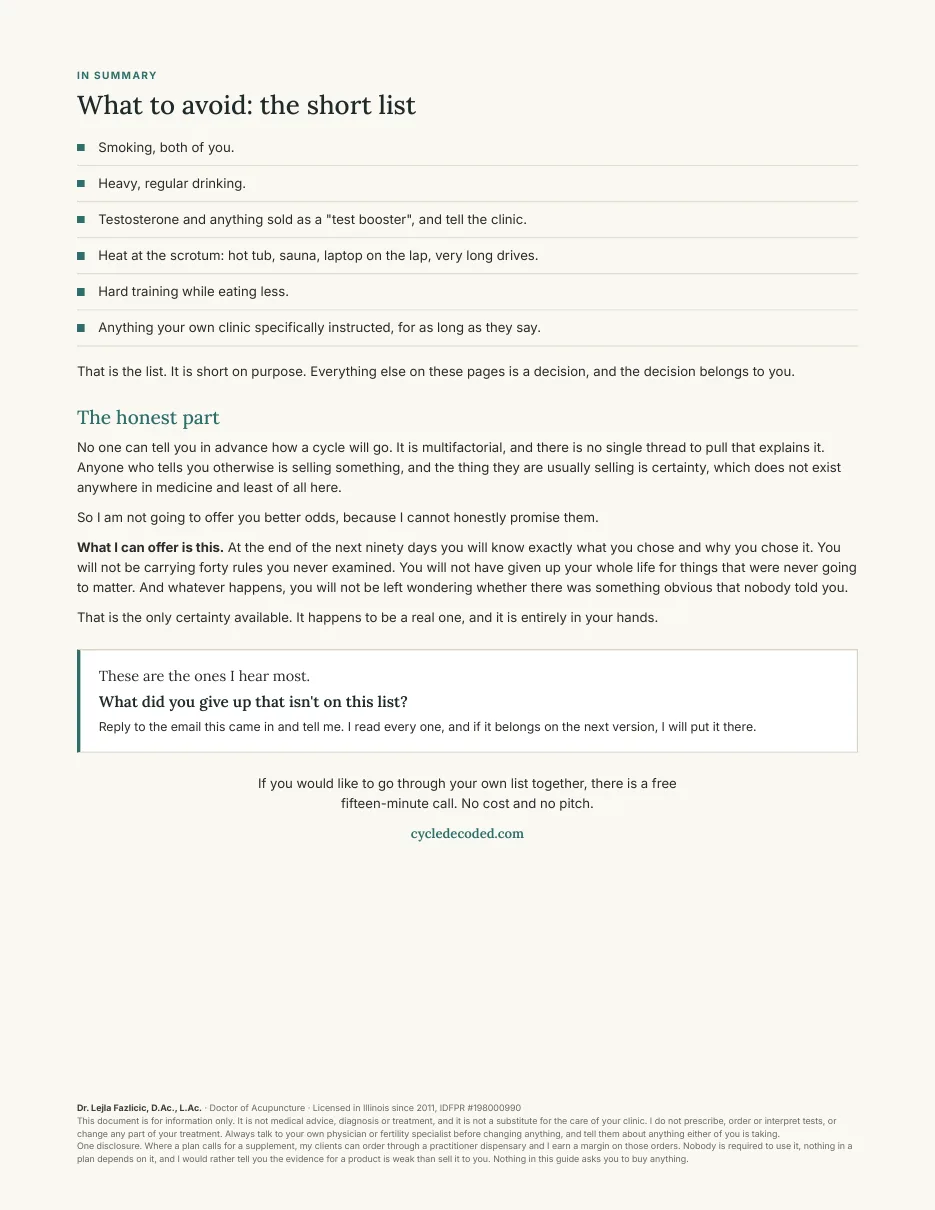 Guide page: The short list